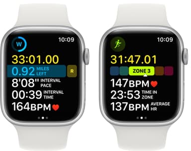 Apple Watch Series 8 45mm GPS (silver alu./white sportsbånd)