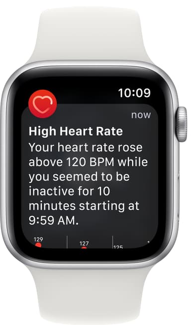 Apple Watch SE 2nd Gen 44 mm LTE (Silver Alu/White sportsbånd)