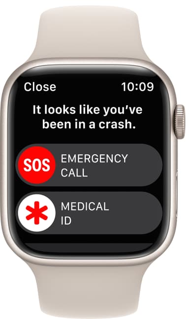 Apple Watch Series 8 45mm GPS (starlight alu./starlight sportsbånd)