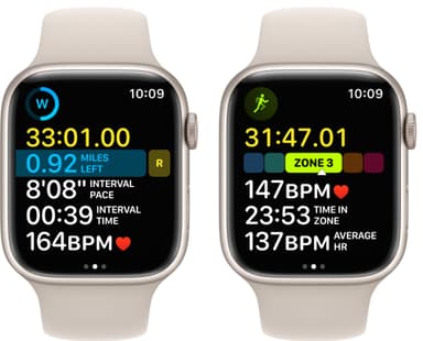 Apple Watch Series 8 45mm GPS (starlight alu./starlight sportsbånd)