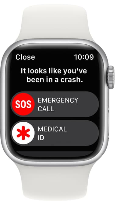 Apple Watch Series 8 41mm Cellular (silver alu./white sportsbånd)
