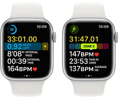 Apple Watch Series 8 45mm Cellular (silver alu./white sportsbånd)