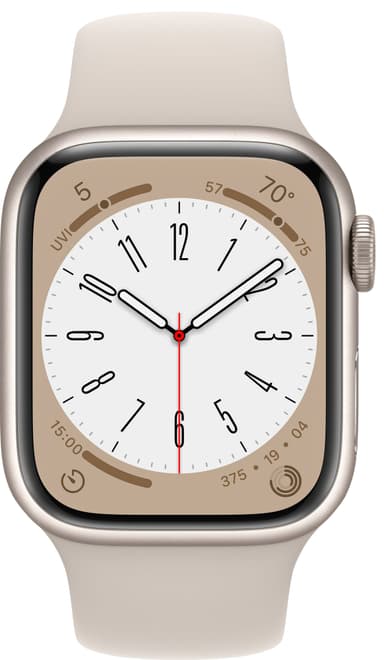 Apple Watch Series 8 41mm Cellular (starlight alu./starlight sportsbånd)