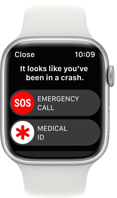 Apple Watch Series 8 45mm Cellular (silver alu./white sportsbånd)