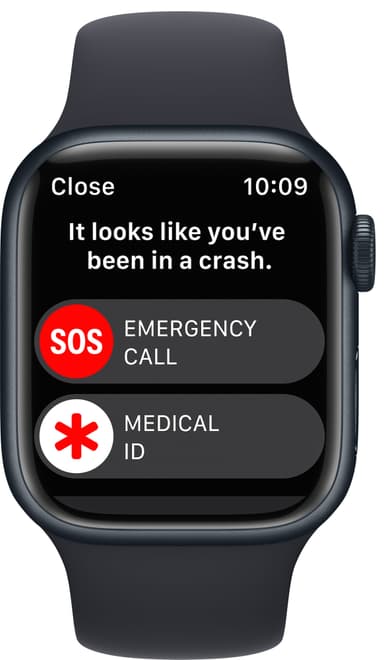 Apple Watch Series 8 41mm Cellular (midnight alu./midnight sportsbånd)