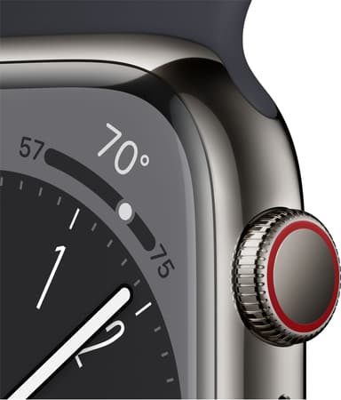 Apple Watch Series 8 45mm Cellular (graphite stainless steel/midnight