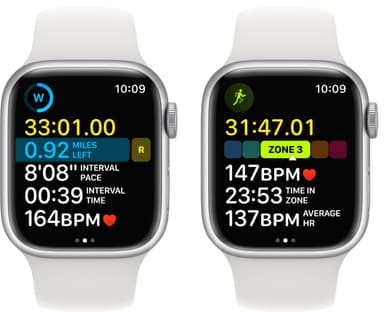 Apple Watch Series 8 41mm Cellular (silver alu./white sportsbånd)