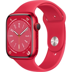 Apple Watch Series 8 45mm Cellular (PRODUCT RED alu./PRODUCT RED sportsbånd)