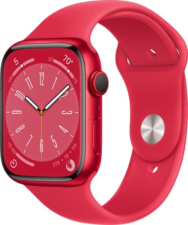 Apple Watch Series 8 45mm Cellular (PRODUCT RED alu./PRODUCT RED sportsbånd)