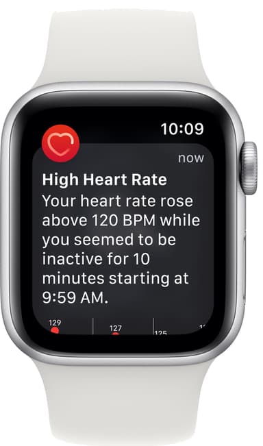 Apple Watch SE 2nd Gen 40 mm LTE (Silver Alu/White sportsbånd)