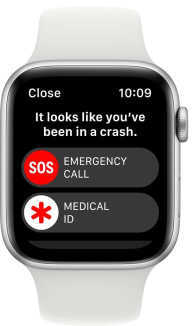 Apple Watch SE 2nd Gen 44 mm LTE (Silver Alu/White sportsbånd)