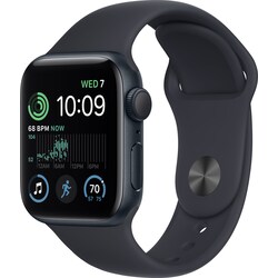 Apple Watch SE 2nd Gen 40 mm GPS (Midnight Alu/Midnight sportsbånd)