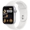 Apple Watch SE 2nd Gen 44 mm GPS (Silver Alu/White sportsbånd)