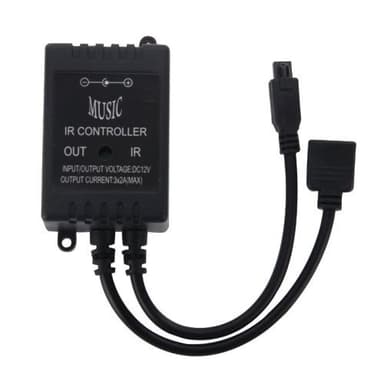 RGB LED Controller med Musik & Fjernbetjening