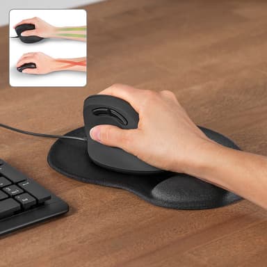 Musmatta Ergonomisk Svart