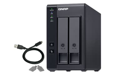 QNAP TR-002 drevkabinet HDD/SSD kabinet Sort 2.5/3.5"