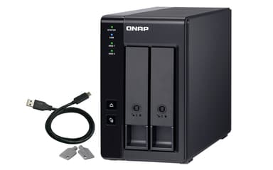 QNAP TR-002 drevkabinet HDD/SSD kabinet Sort 2.5/3.5"