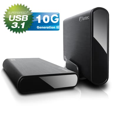Fantec DB-ALU31 HDD kabinet Sort 3.5"