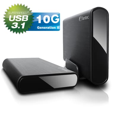 Fantec 2168 drevkabinet HDD/SSD kabinet Sort 2.5/3.5"