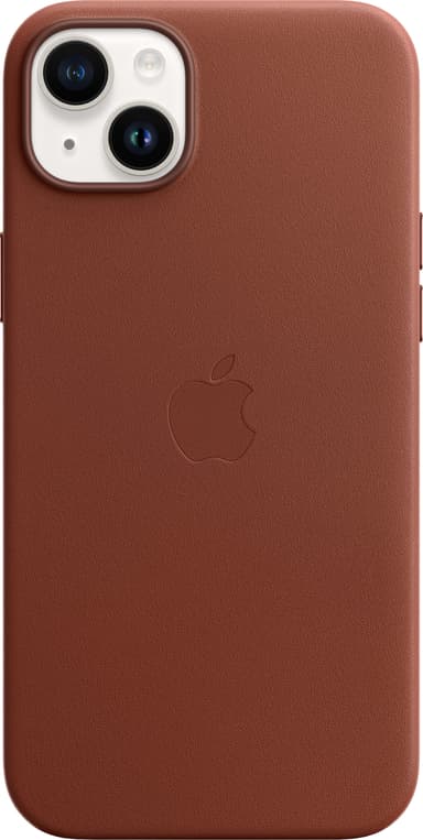 iPhone 14 Plus læderetui (Umber)