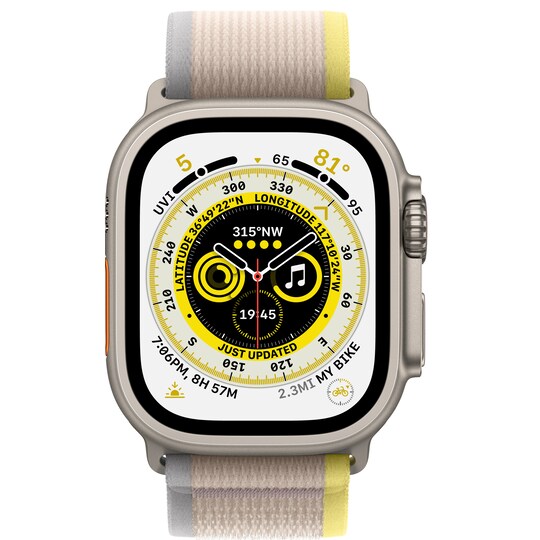 Apple Watch 49 mm Trail-strop (gul/beige)