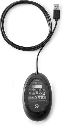 HP Kablet Desktop 320M-mus, Ambidextrous, Optisk, USB Type-A, 1000 dpi, Sort