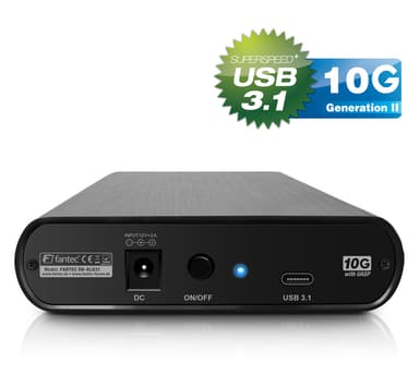 Fantec DB-ALU31 HDD kabinet Sort 3.5"