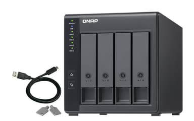 QNAP TR-004 drevkabinet HDD/SSD kabinet Sort 2.5/3.5"