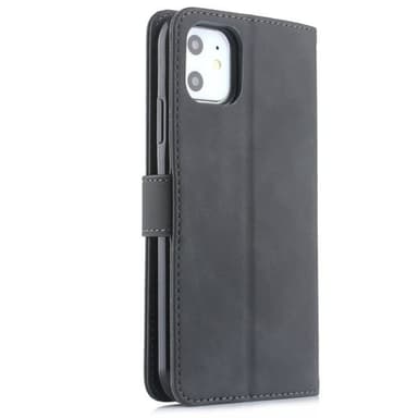 Kunstlæderfoderal med stativ iPhone 11 - Sort