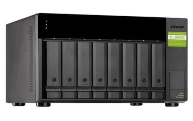 QNAP TL-D800C drevkabinet HDD/SSD kabinet Sort, Grå 2.5/3.5"