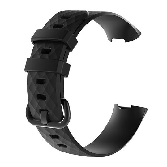 Berigelse Logisk Skygge Sort Silikonerem til Fitbit Charge 3 SE - Str S | Elgiganten