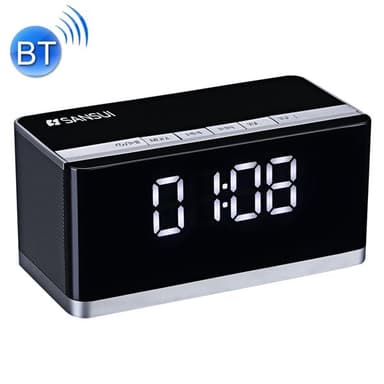 Bluetooth Clockradio med Højttaler/Handsfree/Mikrofon