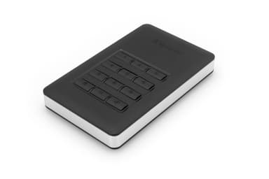 Verbatim Store'n'Go ekstern harddisk 1000 GB Sort, Sølv