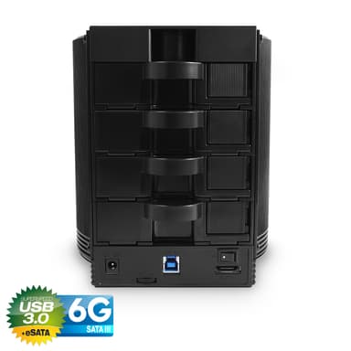 Fantec SQ-35U3e-6G HDD kabinet Sort 3.5"