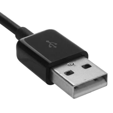 Lightning usb-kabel vinklet – Sort