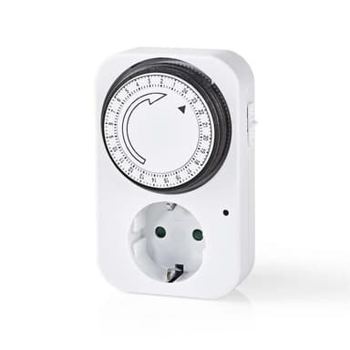 Timer | Analogue | Indendørs | 230 V AC | Strømkabel side B: Stikprop med sidebens jord / Type F (CEE 7/7) | 3500 W | Skiftecyklus: 15 min | IP20