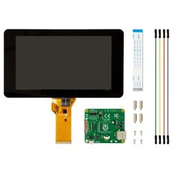Raspberry Pi 7"" official LCD touch display, 800x480, capacitive, black