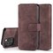 DG-Ming Wallet cover 3-kort Apple iPhone 14 Pro Max - Coffe