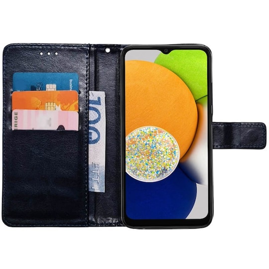 Wallet cover 3-kort Samsung Galaxy A03 - Mørkeblå