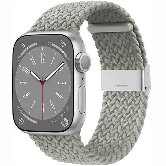 Flettet Elastik Armbånd Apple Watch 8 (41mm) - Stone