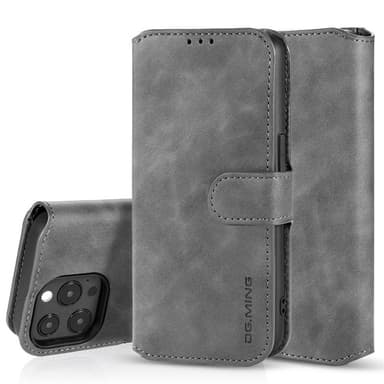 DG-Ming Wallet cover 3-kort Apple iPhone 14 Pro - Grå