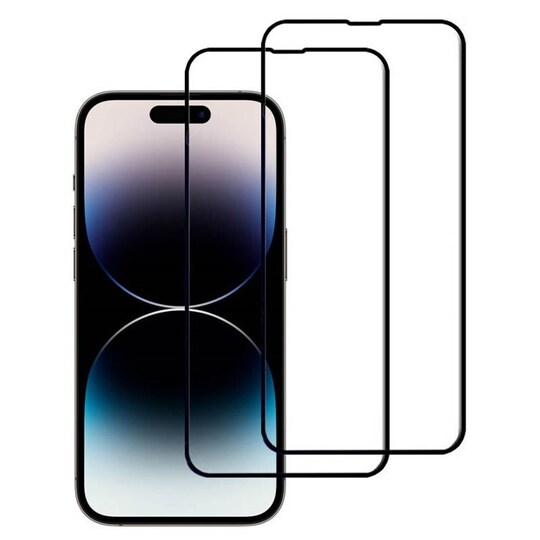2-pak 5D glas skærmbeskytter Apple iPhone 14 Pro Max