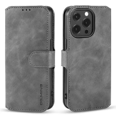 DG-Ming Wallet cover 3-kort Apple iPhone 14 Pro - Grå