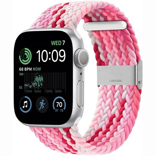 Flettet Elastik Armbånd Apple Watch SE 2022 40mm - gradientred