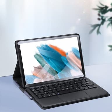 DUX DUCIS Samsung Galaxy Tab A8 10.5 X200 X205 Etui Innebygd Tastatur Svart