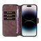 DG-Ming Wallet cover 3-kort Apple iPhone 14 Pro Max - Coffe