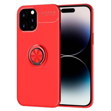 Slim Ring Cover Apple iPhone 14 Pro Max - Rød