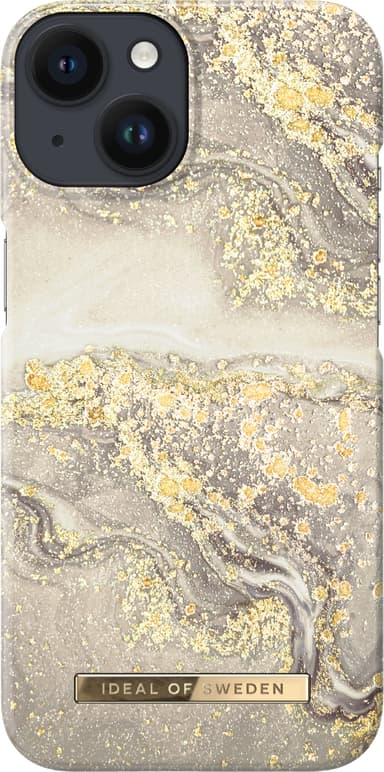 IDEAL OF SWEDEN iPhone 14 cover (sparkle greige marble)