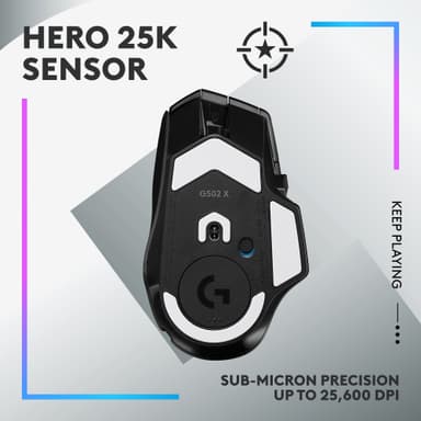 Logitech G502 X Plus trådløs gaming mus (sort)