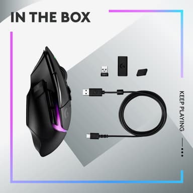 Logitech G502 X Plus trådløs gaming mus (sort)